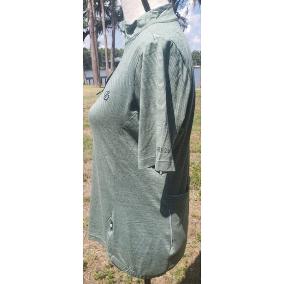Dare 2B Womens Green Polyester Pullover T-Shirt Size 8 Med Crew Neck Zip Running - Picture 8 of 16